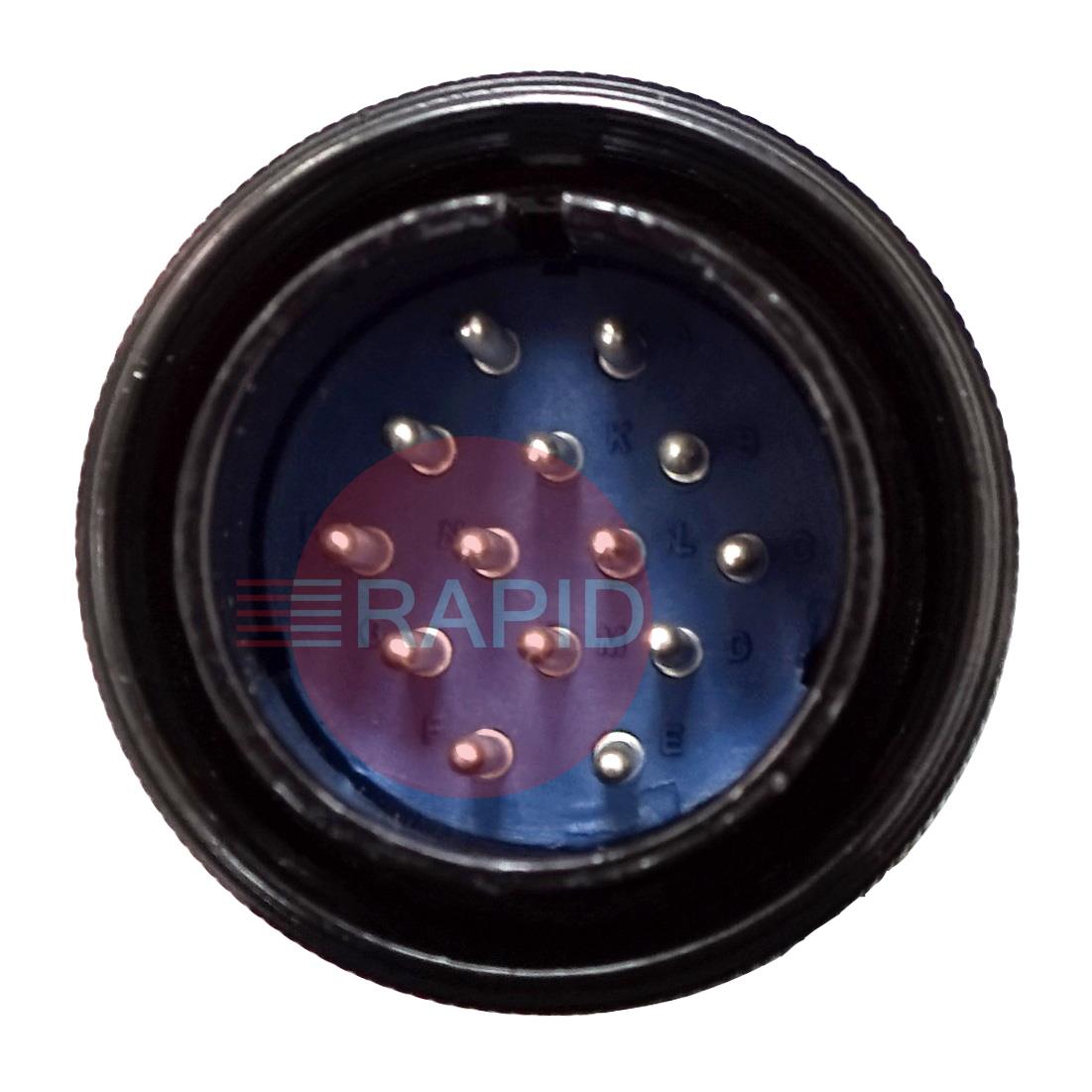 ERCP4  14 Pin Amphenol Plug for Miller Machines